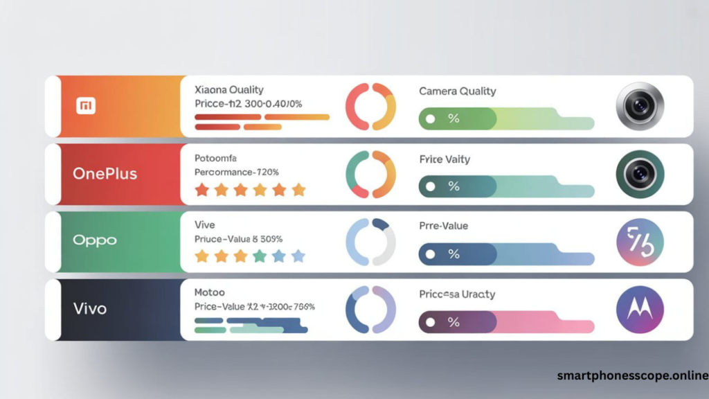 Xiaomi OnePlus Oppo Vivo Motorola smartphone features comparison value for money 2026