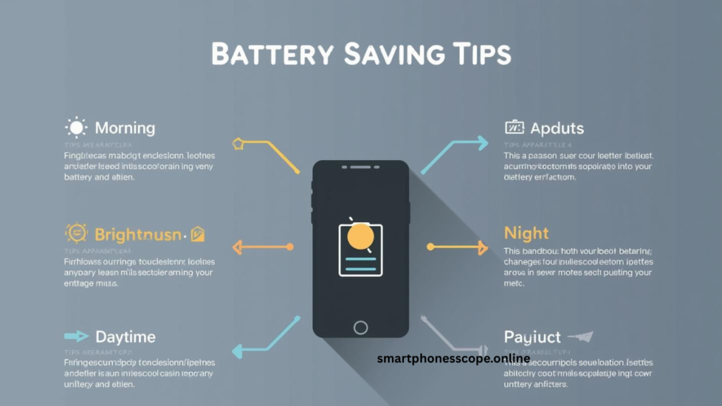 Daily battery saving routine checklist for smartphones - morning, daytime and night optimization tips