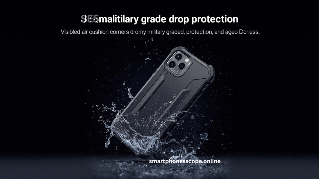 
iPhone 16 and Samsung S25 case drop protection comparison showing shock absorption and military grade durability