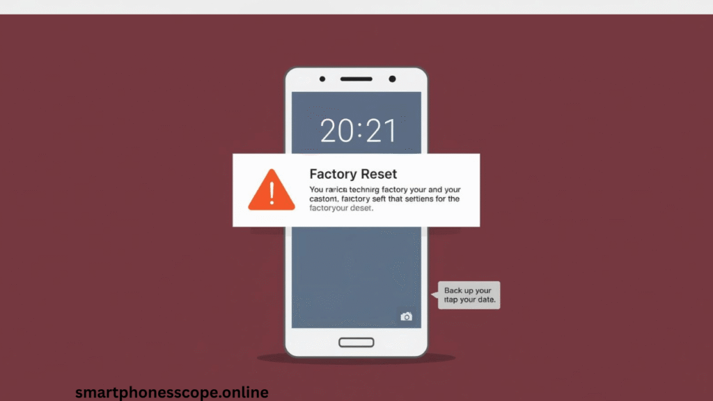 Android factory reset steps to fix extremely slow phone performance