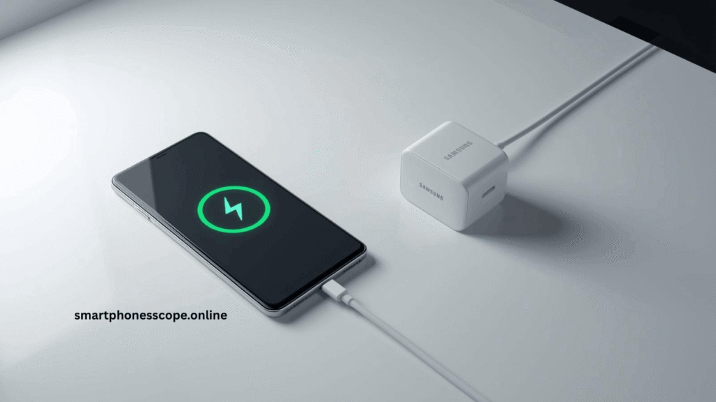 Samsung phone fast charging not working fix guide - Galaxy phone connected to original charger
